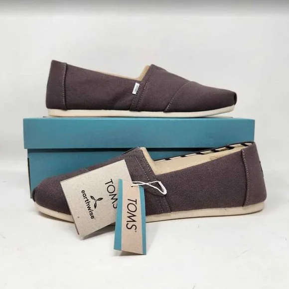 Toms Shoes New Womens 12 Toms Alpargata Ash Recycled Cotton